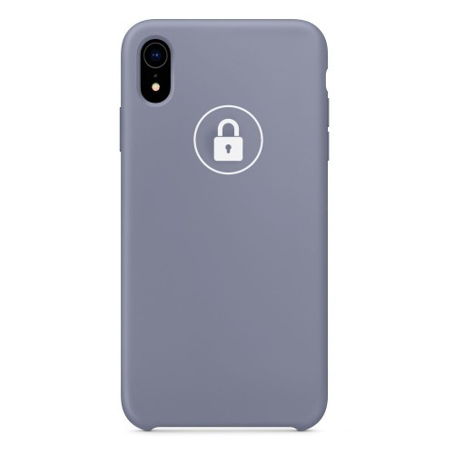 Dėklas "Silicone Case" skirtas iPhone XR / Levander Gray / su įpakavimu