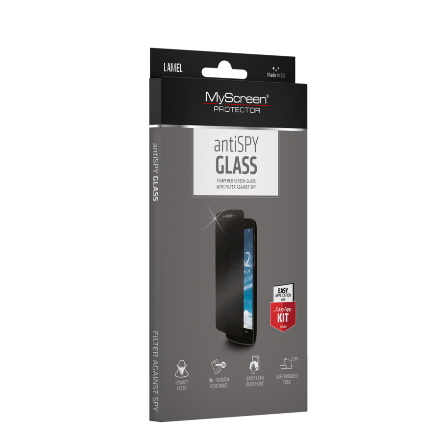 Grūdinto stiklo apsauga MyScreen antiSPY su montavimo rinkiniu Samsung Galaxy S24+/ S25+