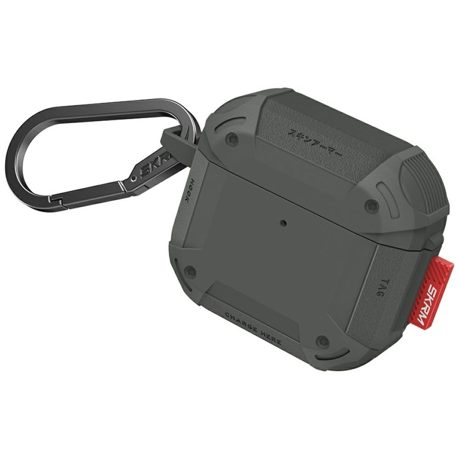 Dėklas Skinarma Mecha CE AirPods 4 alyvinis