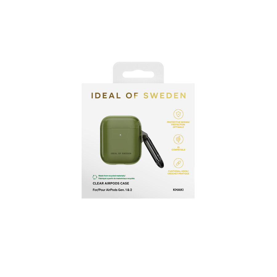 Ideal of Sweden AirPods Gen 1/2 dėklas chaki spalvos