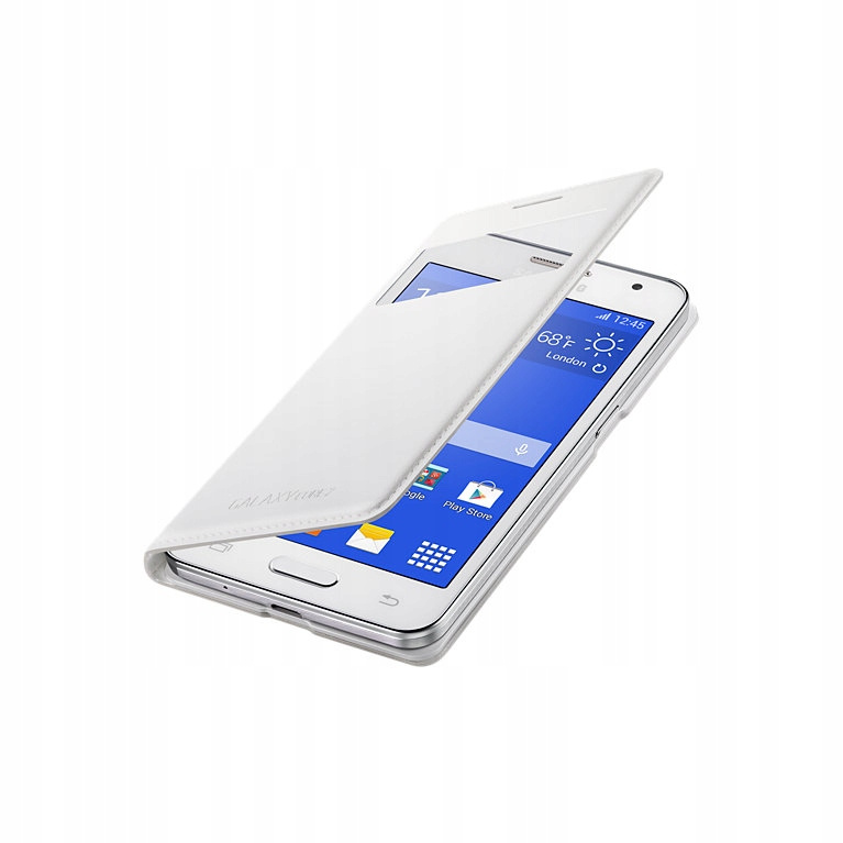 Originalus dėklas S View Cover Samsung Core 2 baltas