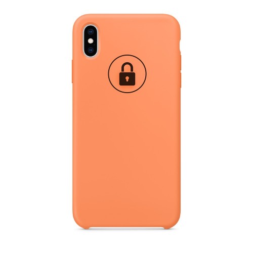 Dėklas "Silicone Case" skirtas iPhone Xs Max / Papaya / su įpakavimu