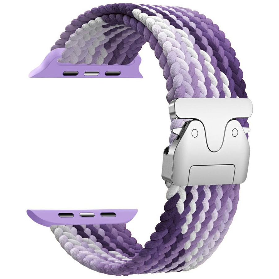 Beline Woven Nylon Parachute dirželis Apple Watch 42/44/45/49mm violetinis