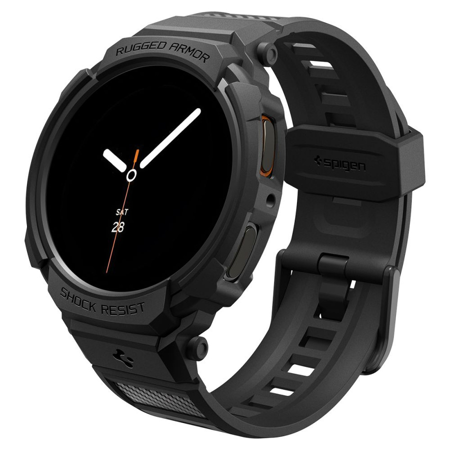 SPIGEN RUGGED ARMOR "PRO" SAMSUNG GALAXY WATCH 8 (40 MM) matinis juodas