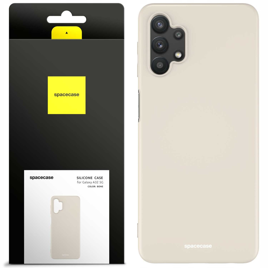 Spacecase silikoninis dėklas Galaxy A32 5G kaulinis