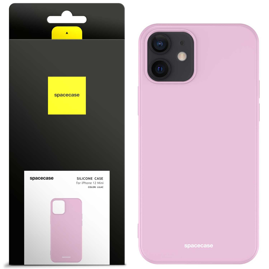 Spacecase silikoninis dėklas iPhone 12 Mini alyvinė