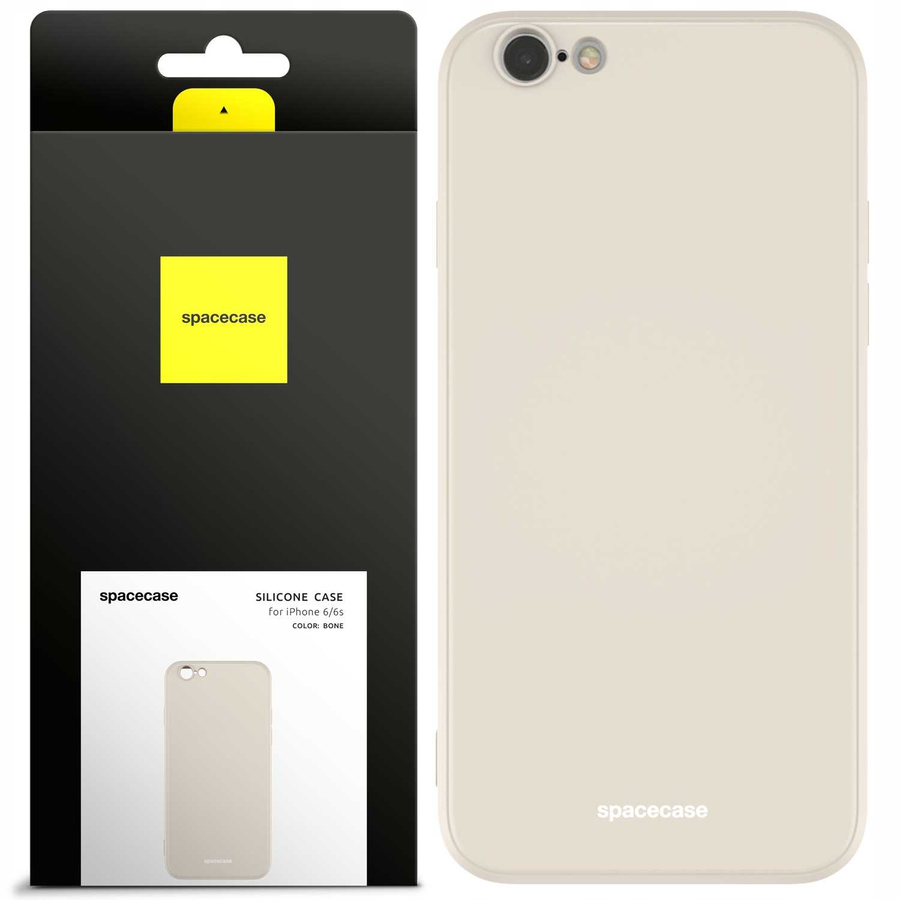 Spacecase silikoninis dėklas iPhone 6/6s kaulo spalvos