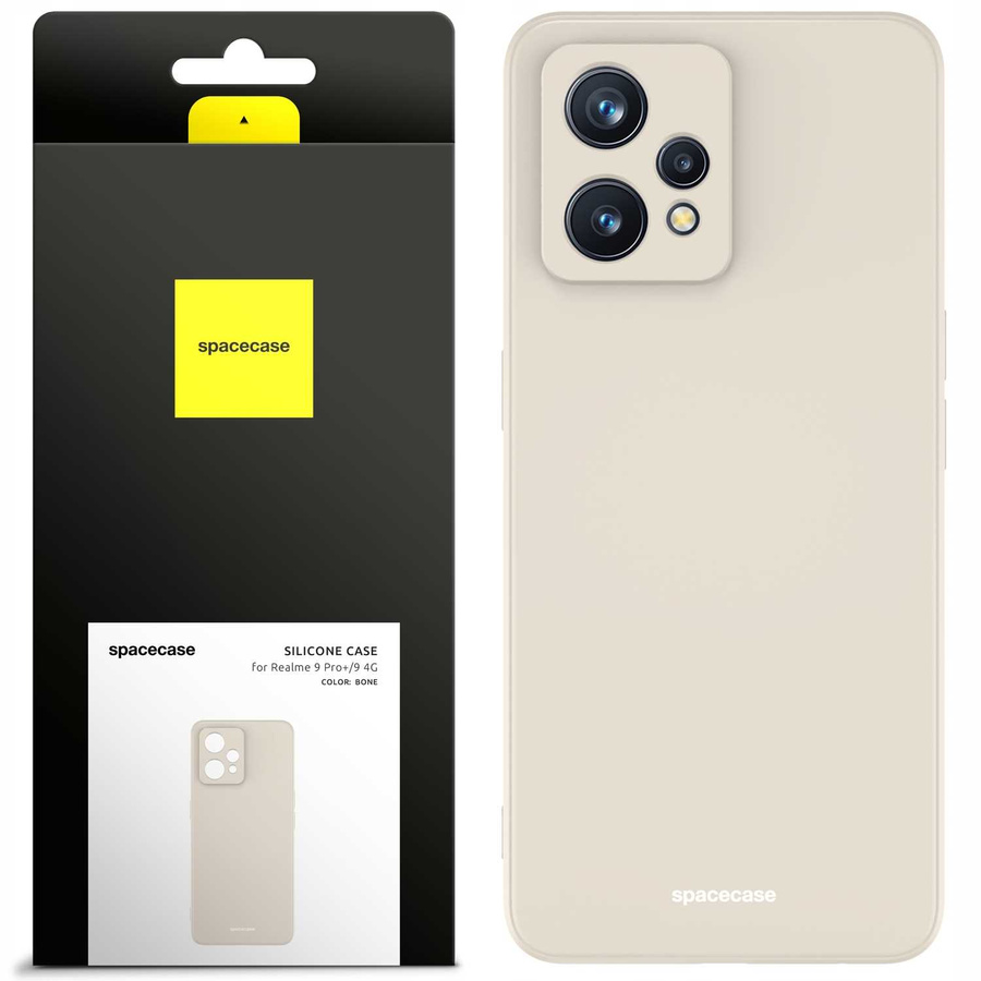 Spacecase silikoninis dėklas Realme 9 4G/9 Pro+ kaulo spalvos