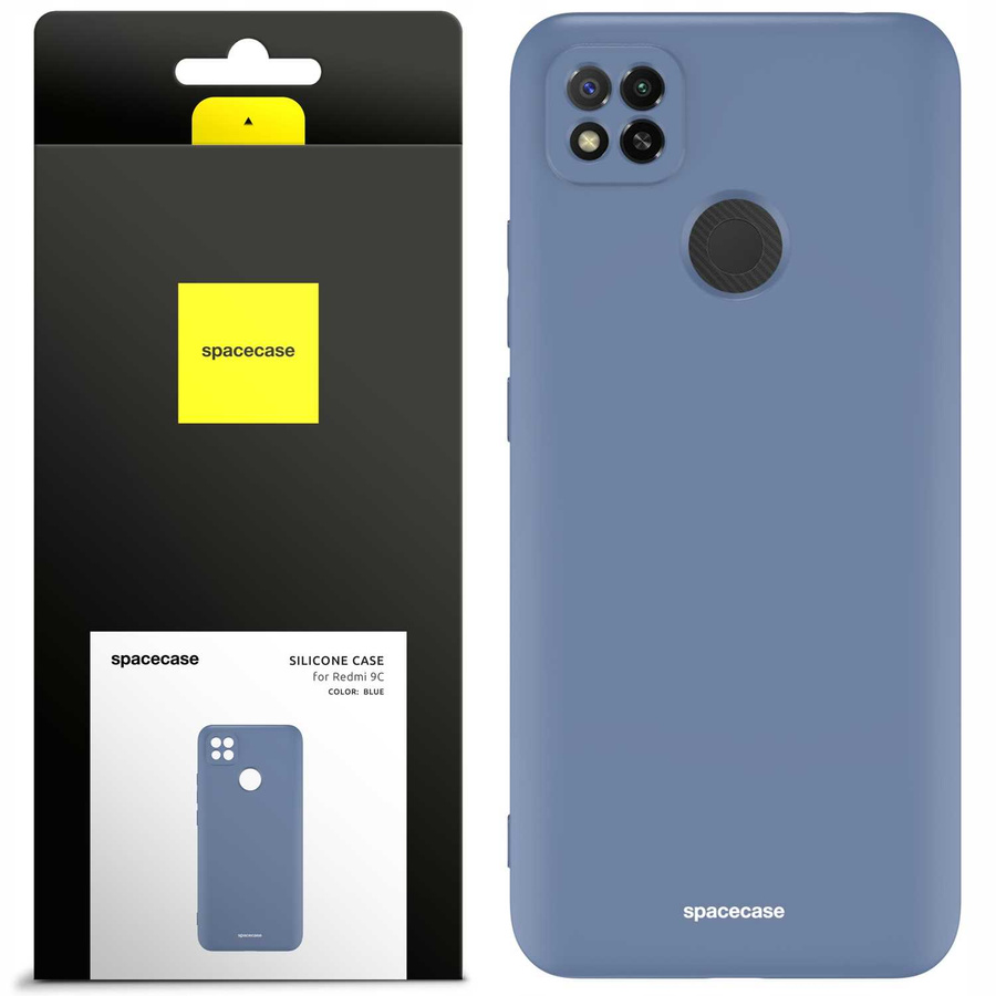 Spacecase silikoninis dėklas Redmi 9C mėlynas