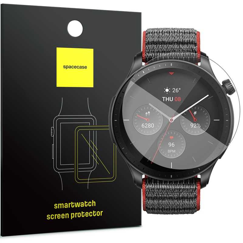 Spacecase grūdintas stiklas SW Glass 2.5D Amazfit GTR 4 46mm