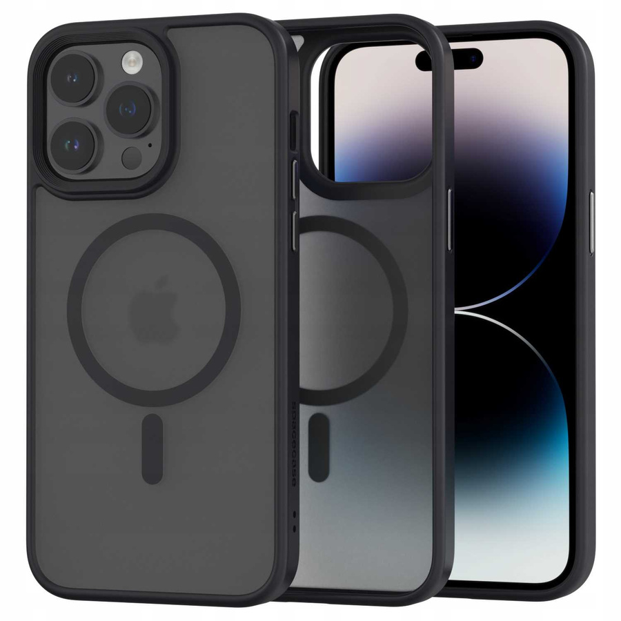 Spacecase Hibridinis magnetinis dėklas iPhone 14 Pro Max juodas