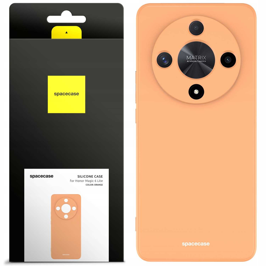 Spacecase Dėklas Silicone Case Honor Magic 6 lite oranžinis