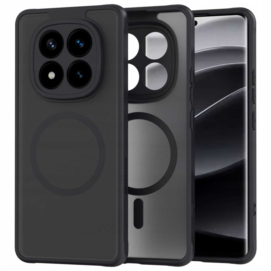 Hybrid Mag dėklas Redmi Note 14 Pro+ 5G juodas