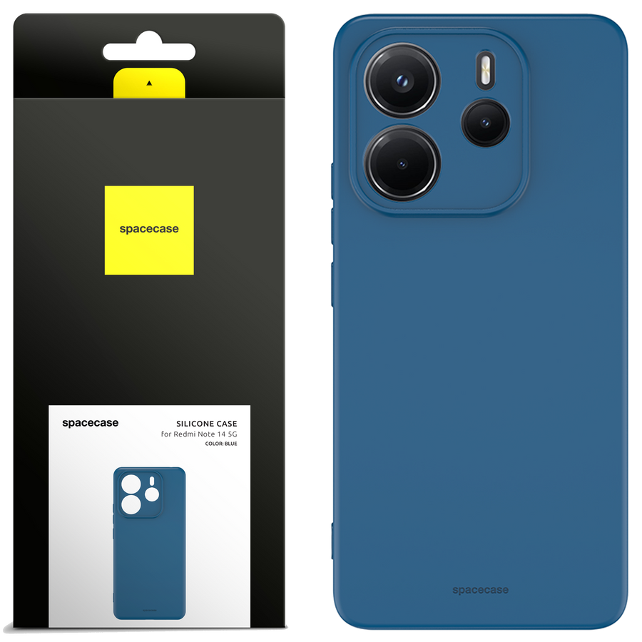 Spacecase Silikoninis dėklas 3.0 Redmi Note 14 4G mėlynas