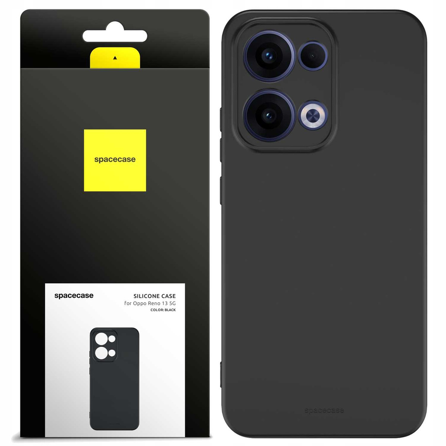 Spacecase Silikoninis dėklas 3.0 Oppo Reno13 5G juodas