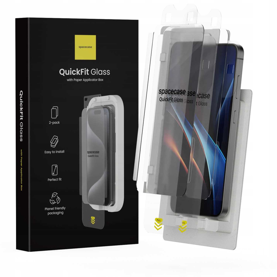 Spacecase Grūdintas stiklas QuickFit Glass Galaxy S24/S25