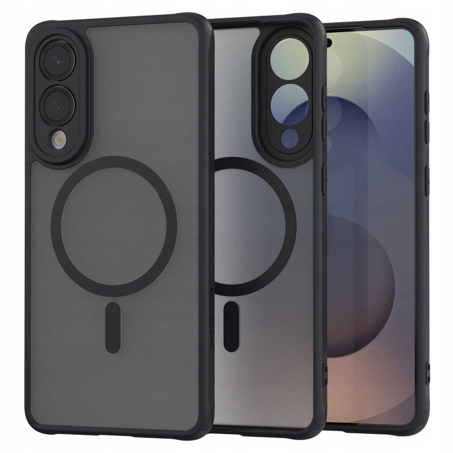 Spacecase Hybrid Mag dėklas Galaxy S25 Edge juodas