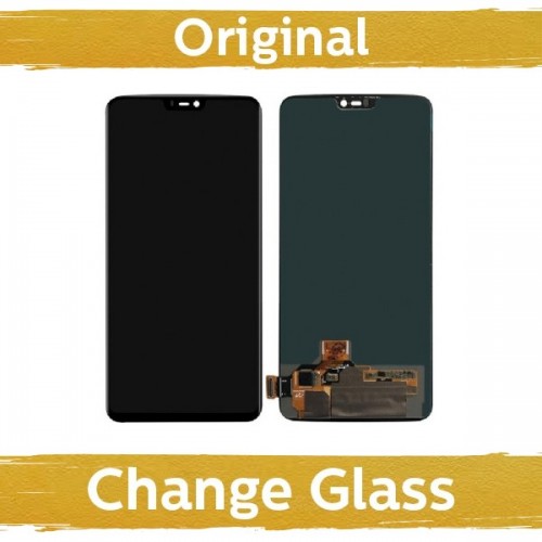 Ekranas skirtas OnePlus 6 juodas (Atnaujintas: China)