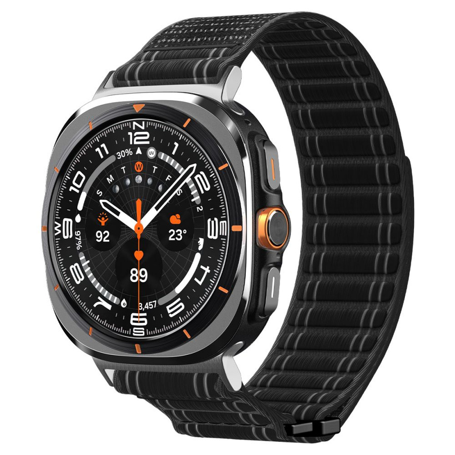 SPIGEN WBF0 dirželis SAMSUNG GALAXY WATCH ULTRA 2024 / 2025 (47 MM) juodas
