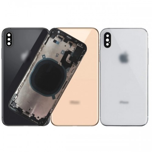 Galinis dangtelis skirtas iPhone XS su visu korpusu / White / OEM