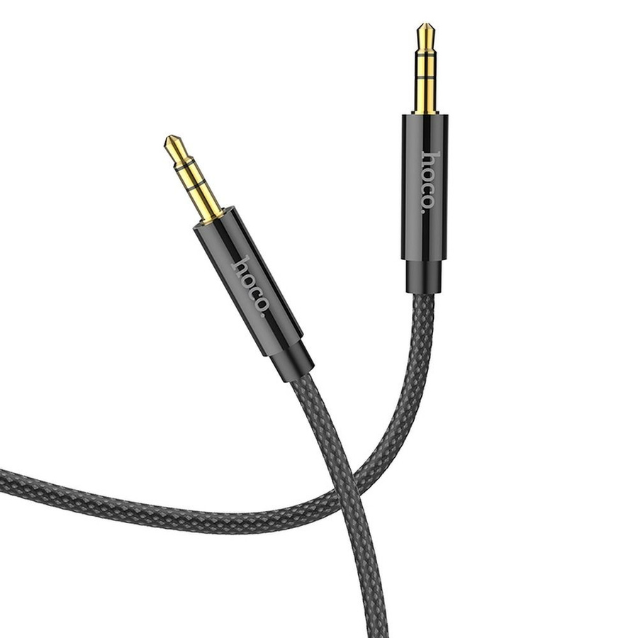 AUX laidas Jack 3,5 mm į Jack 3,5 mm Hoco 1 m UPA19 juodas