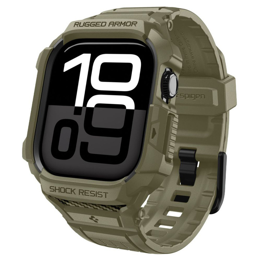 SPIGEN RUGGED ARMOR dėklas ”PRO” V2 APPLE WATCH 10 / 11 (46 MM) VINTAGE khaki