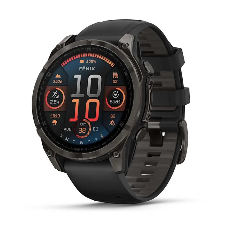 Išmanusis laikrodis Garmin Fenix 8 Sapphire juodas/pilkas