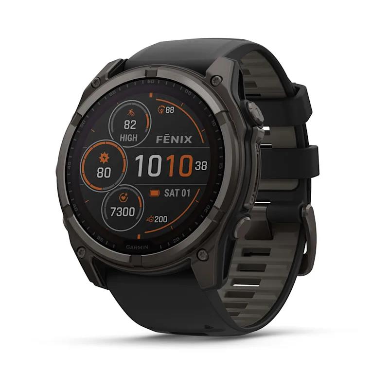 Išmanusis laikrodis Garmin Fenix 8 Sapphire Solar juodas/pilkas