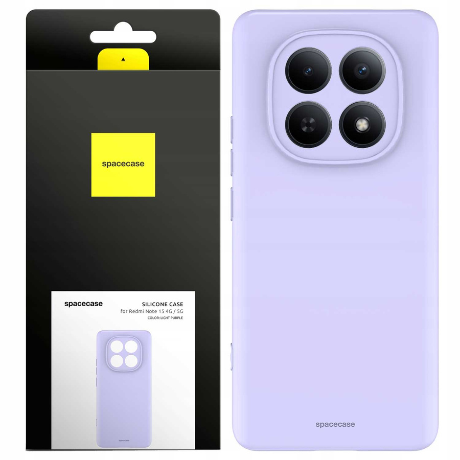 Spacecase silikoninis dėklas 3.0 RM Note 15 4G/5G šviesiai violetinis