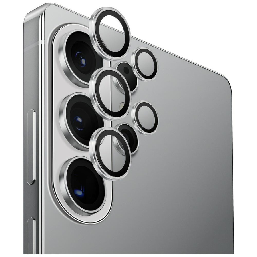 UNIQ Optix Aluminium Camera Lens kameros stiklas Samsung Galaxy S26 Ultra sidabrinis