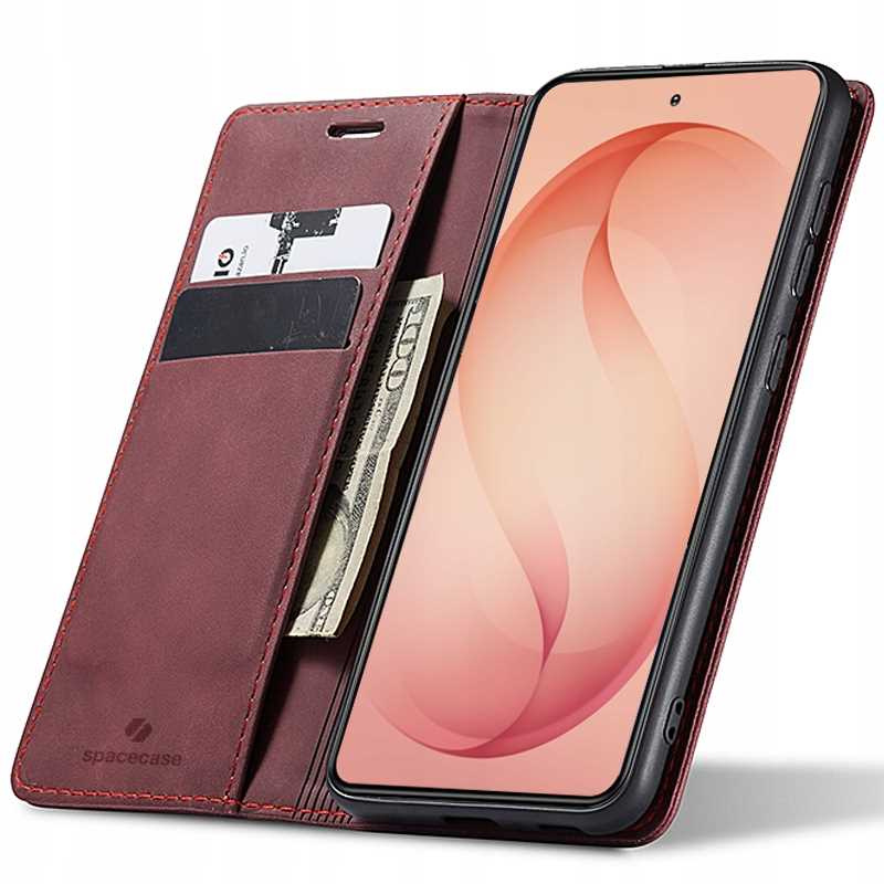 Spacecase dėklas Wallet Galaxy S26 raudonas