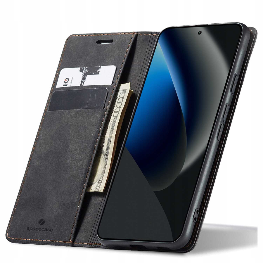 Spacecase dėklas Wallet Google Pixel 10A juodas