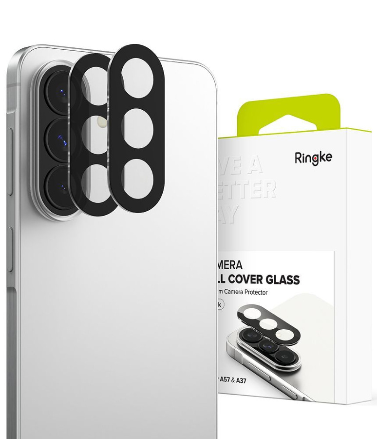 Kameros apsauga RINGKE CAMERA FULL COVER 2-PACK GALAXY A37 / A57 5G juoda