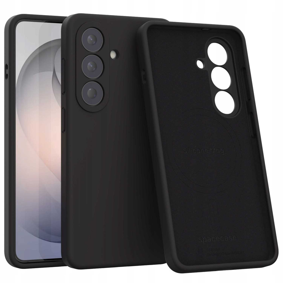 Spacecase silikoninis dėklas Mag Galaxy S26 juodas