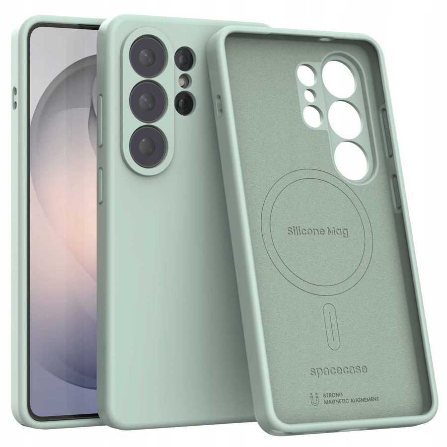 Spacecase silikoninis dėklas Mag Galaxy S26 Ultra mėtinė