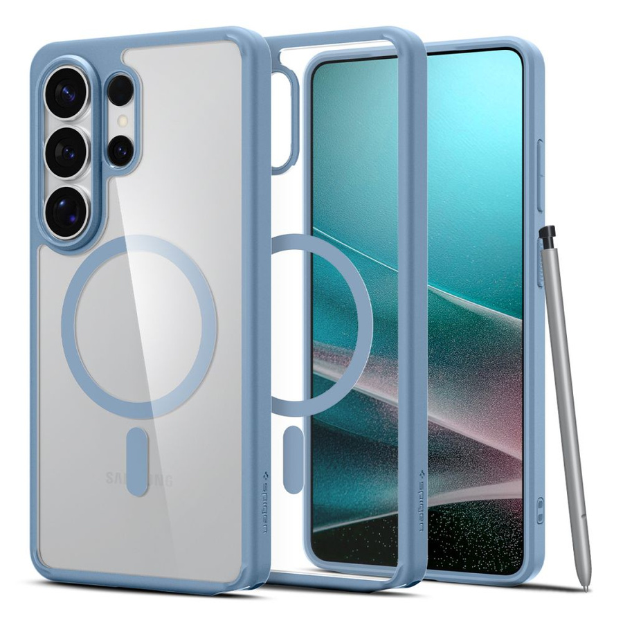 SPIGEN ULTRA HYBRID MAG MAGSAFE GALAXY S26 ULTRA šviesiai mėlynas