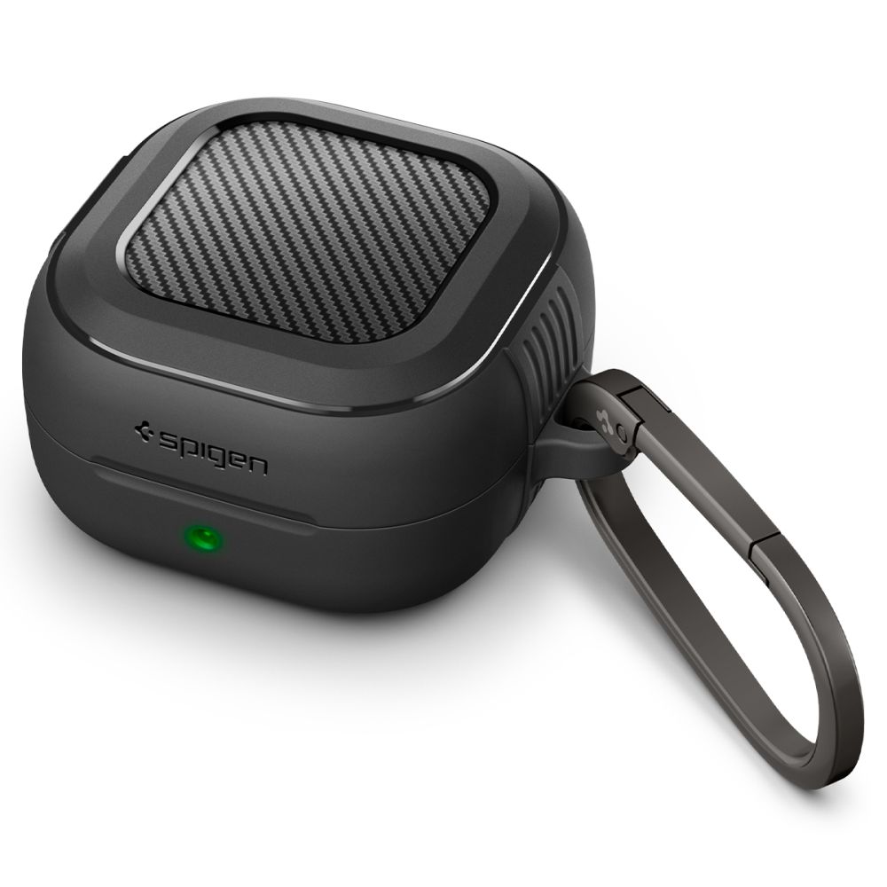 Spigen Rugged Armor dėklas Samsung Galaxy Buds 4 / 4 Pro - Matte juodas