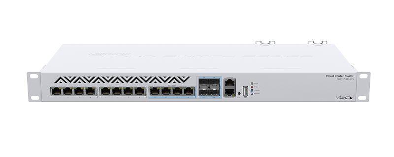 Komutatorius MIKROTIK L3 Rack 1U 8x10/100Base-TX 4xSFP 1xRJ45
