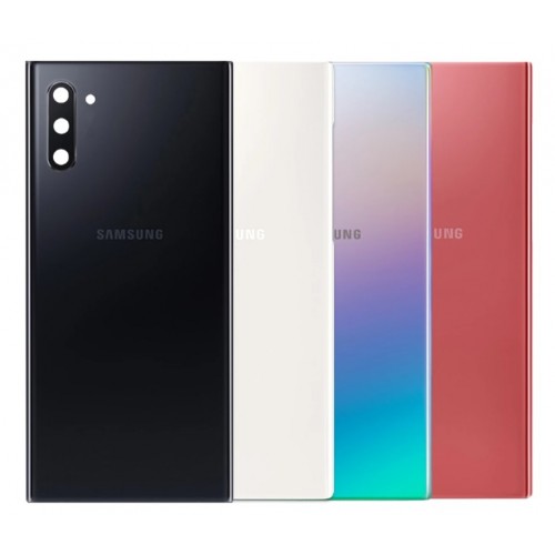 Galinis dangtelis skirtas Samsung N970 Note 10 / Aura Black / (su kameros stikliuku) OEM