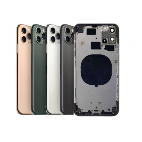 Galinis dangtelis skirtas iPhone 11 Pro Max su visu korpusu / Matte Silver / OEM