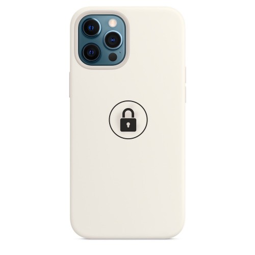 Dėklas "Silicone Case" skirtas iPhone 12 Mini / White / su įpakavimu