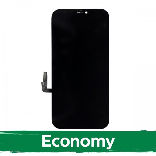 Ekranas skirtas iPhone 12 / 12 Pro juodas (INCELL / Economy) / *Removable IC* /