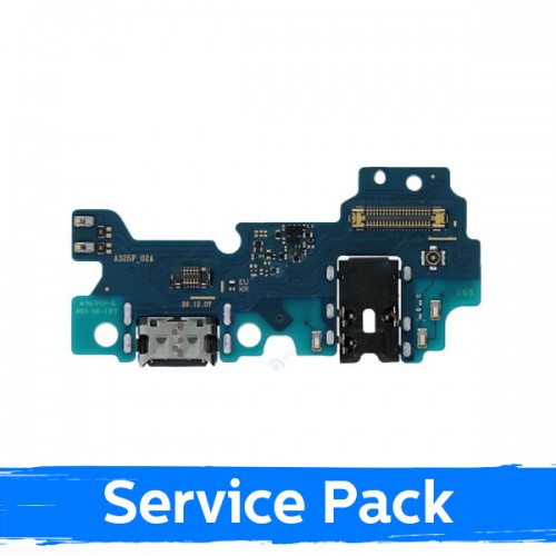 Krovimo lizdas skirtas Samsung A325 A32 4G su lanksčiąja jungtimi / plata (Service Pack)