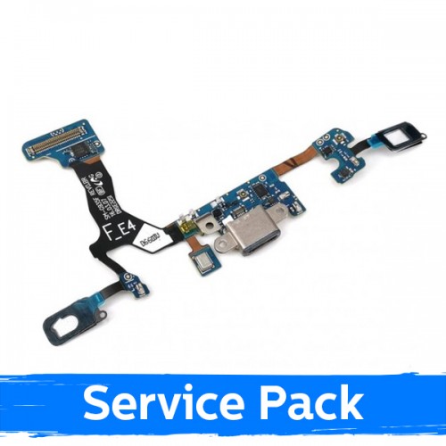Krovimo lizdas skirtas Samsung G930 S7 su lanksčiąja jungtimi / plata (Service Pack)