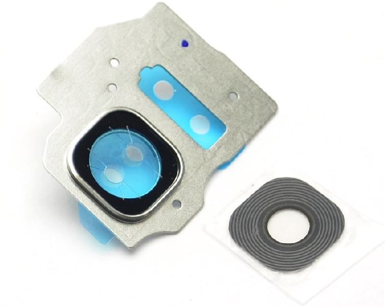 Samsung G955 S8+ kameros stikliukas sidabrinis HQ