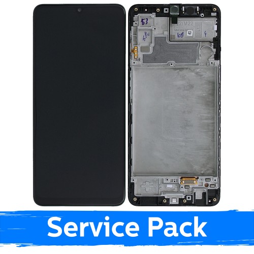 Ekranas skirtas Samsung M225 M22 / E225 F22 juodas su rėmeliu (Service Pack)