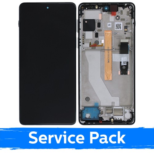 Ekranas skirtas Motorola Edge 20 Pro XT2153 su rėmeliu / Midnight Blue / (Service Pack)