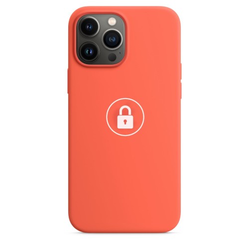 Dėklas "Silicone Case" skirtas iPhone 13 / Nectarine / su įpakavimu