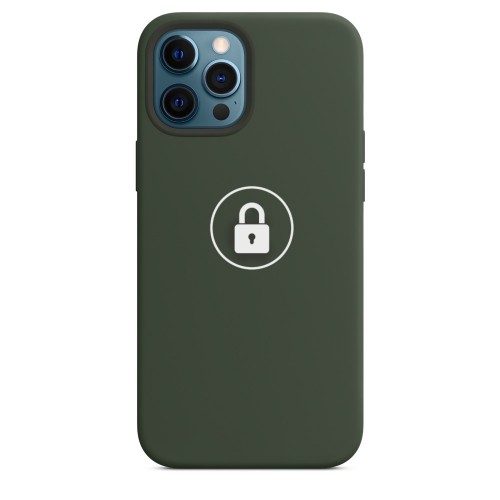 Dėklas "Silicone Case v2" skirtas iPhone 12 Pro Max / Cyprus Green / su įpakavimu