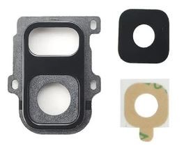 Samsung A600 A6 2018 kameros stikliukas su rėmeliu Black ORG